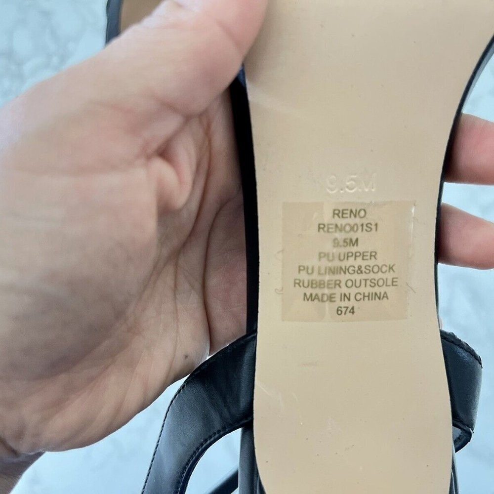 Steve Madden Reno Sandal Women's Black Size 9.5 - Picture 5 of 7